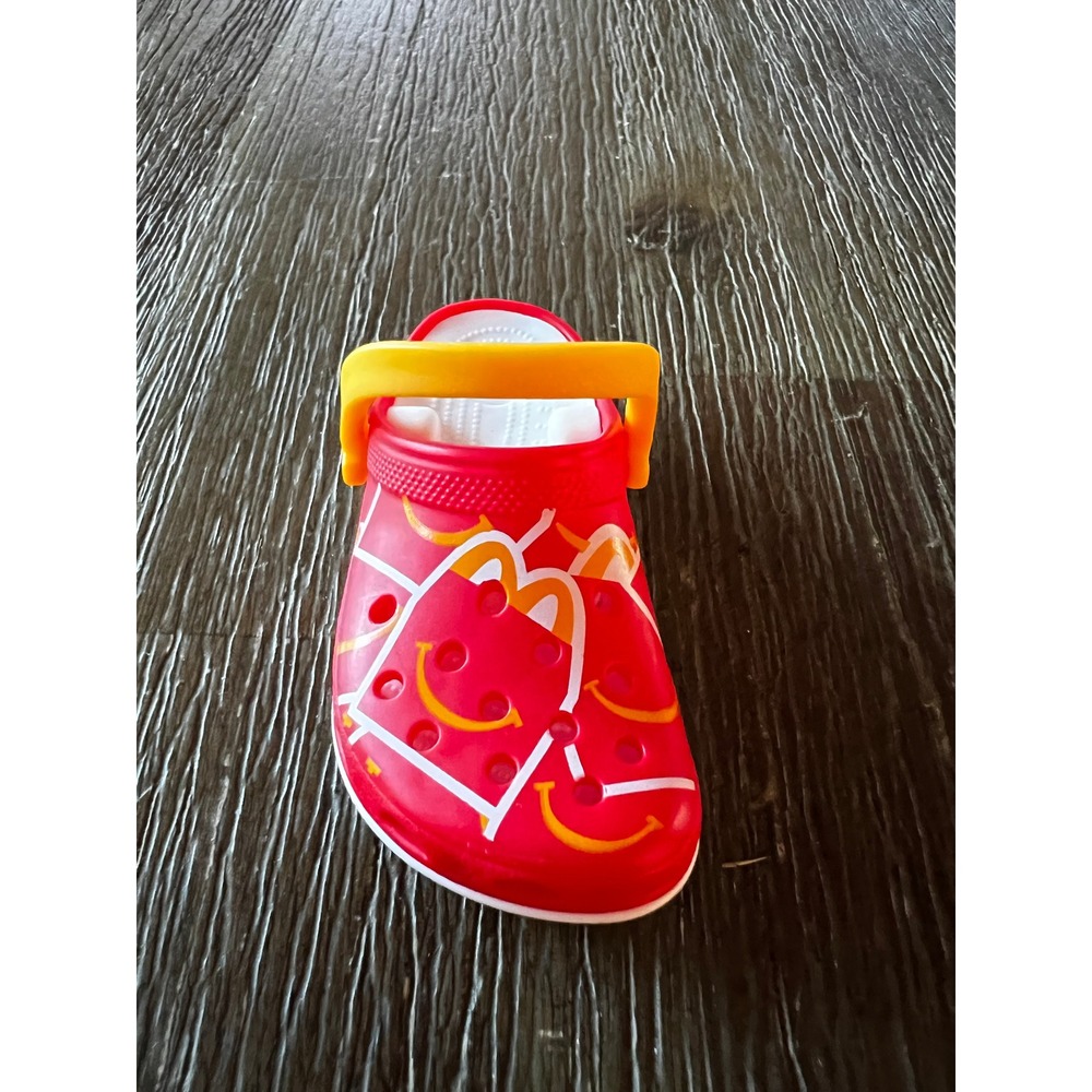 McDonalds Crocs Happy Meal Toy Keychain Red Clog 2024 Collectible-Set of 3